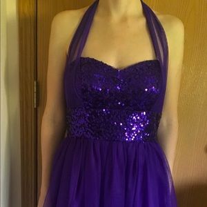 Adorable purple homecoming dress